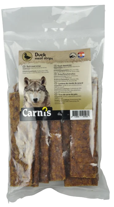 Carnis vleestrips eend 150 gram