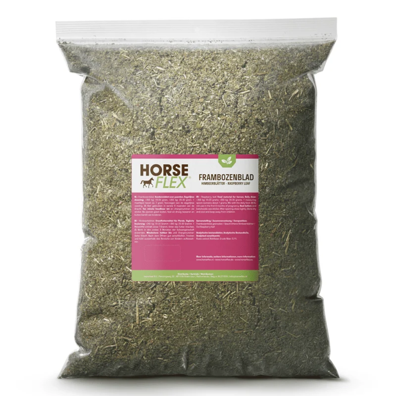 HorseFlex Frambozenblad — 800 gram