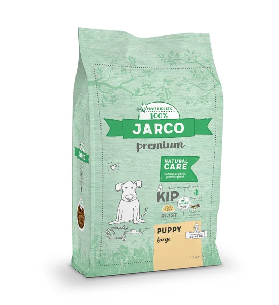 Jarco Dog Natural Large Puppy Kip – Hondenvoer 26-45 Kg Verpakking 12,5 Kg