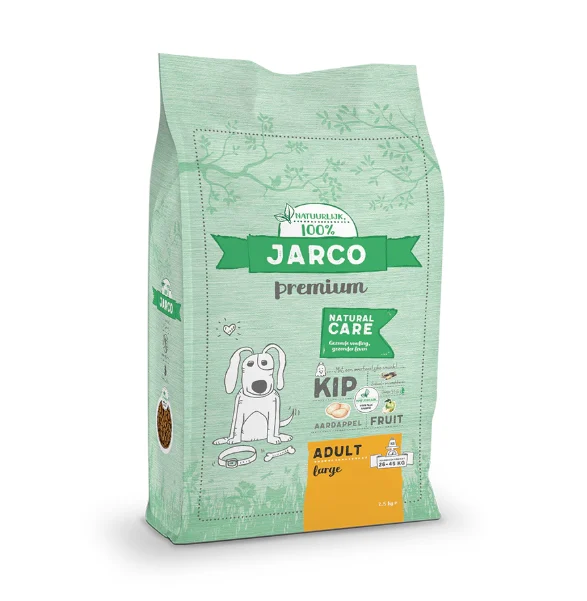 Jarco Dog Natural Large Adult Kip – Hondenvoer 26-45 Kg Verpakking 15 Kg