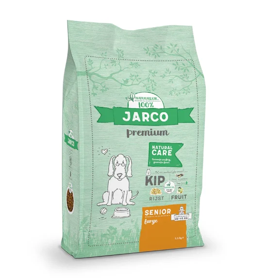 Jarco Dog Natural Large Senior Kip – Hondenvoer 26-45 Kg Verpakking 15 Kg