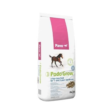 Pavo Podo®Grow Opfokbrok voor groeiende paarden — 20 Kg zak